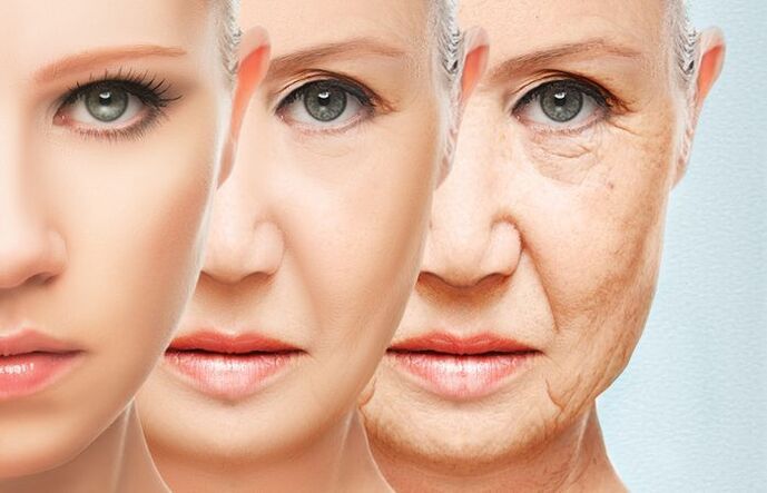 level of rejuvenation of the facial skin with masks